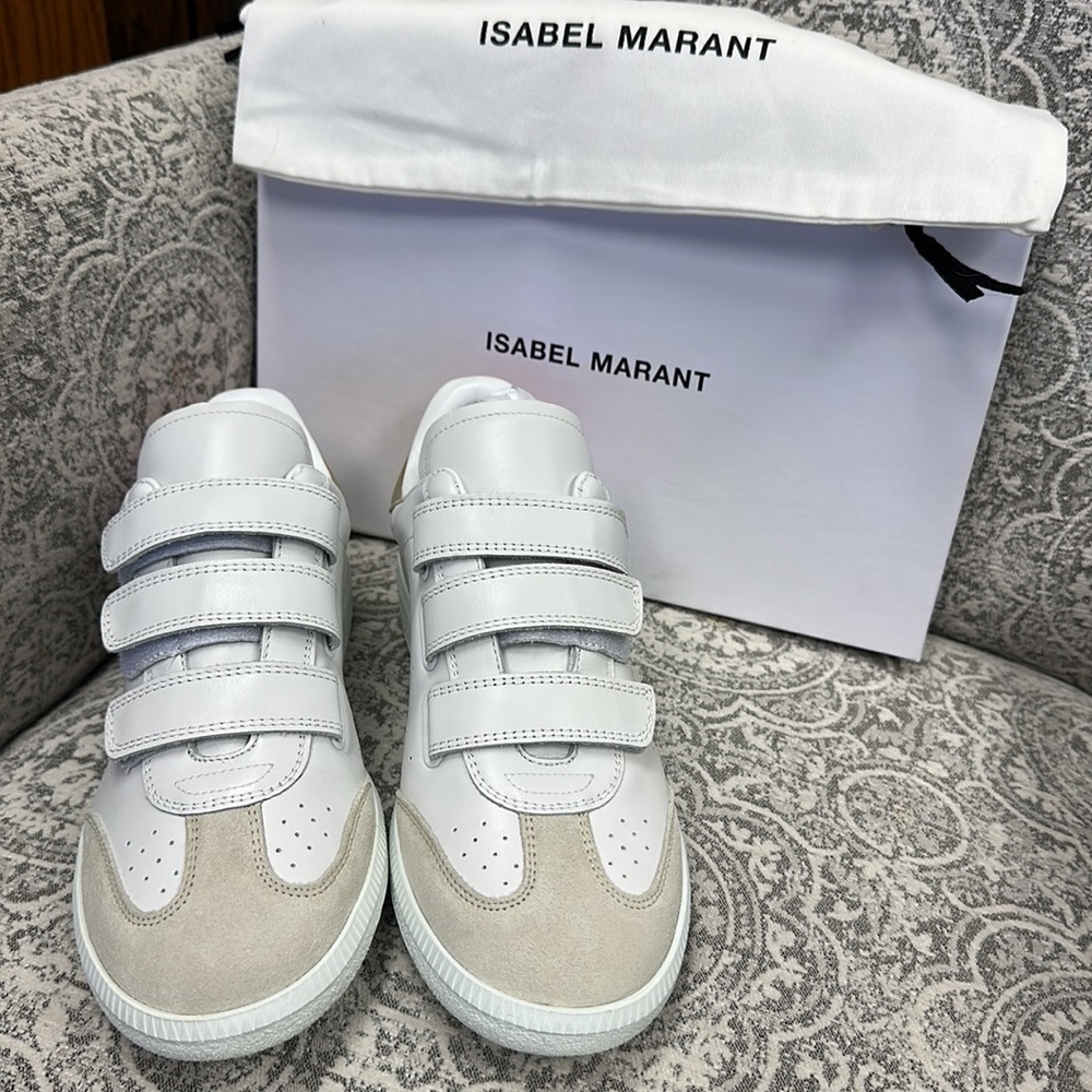 Isabel Marant Beth Metallic Sneakers (Metallic Pink) Sunset Classic - Picture 3 of 5